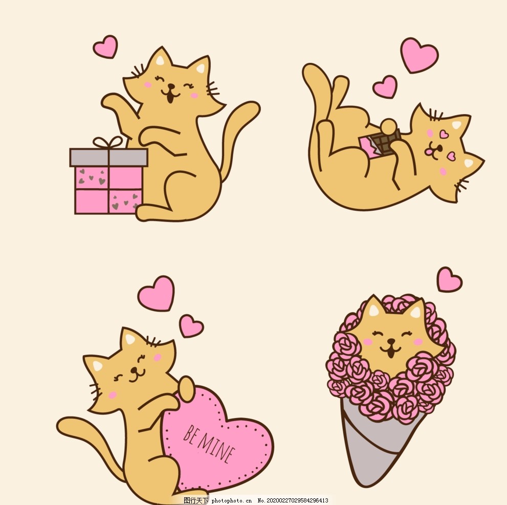 卡通小猫咪矢量图,猫,水彩猫,水彩猫矢量,手绘猫,手绘猫矢量,彩绘猫,彩绘猫矢量,紫色水彩猫,橘色水彩猫,桔色水彩猫,猫咪,可爱,动物,矢量,图小猫,设计,广告设计,AI