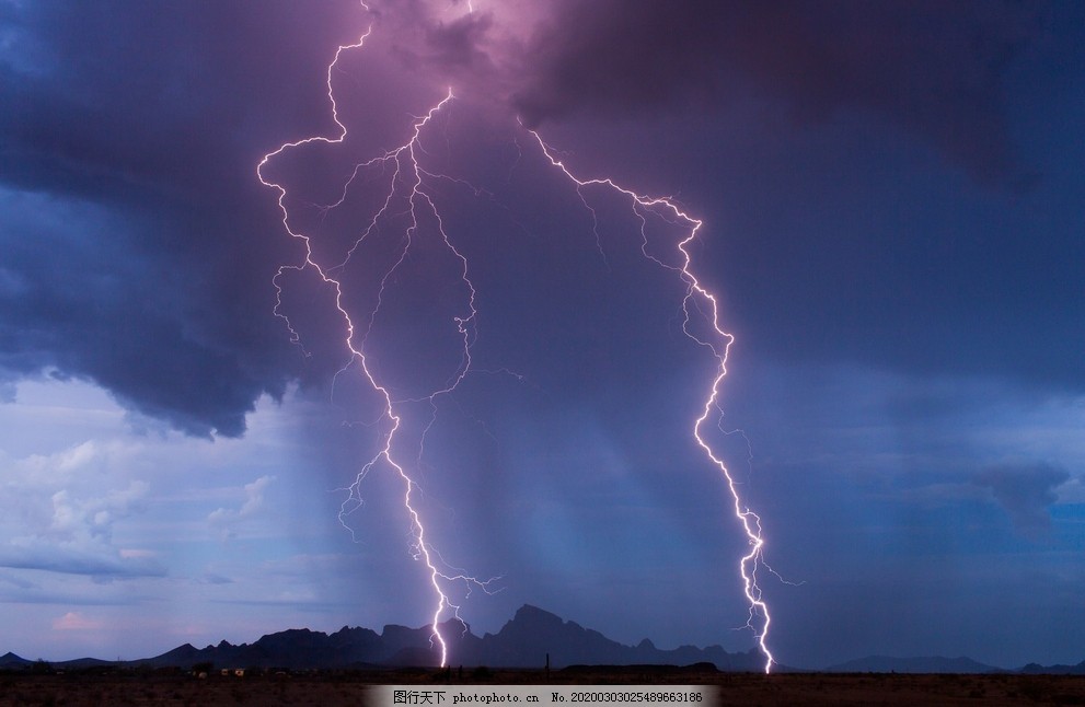 乌云闪电图片 其他 生物世界 图行天下素材网