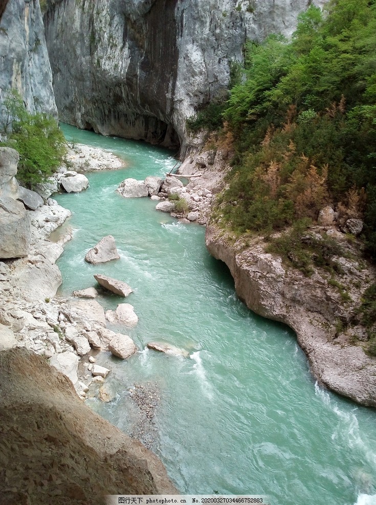 绿松石水三峡河图片 山水风景 自然景观 图行天下素材网